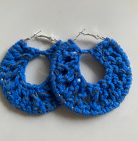 Mini Crochet Hoop Earrings